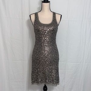 Silver Sequin Dress